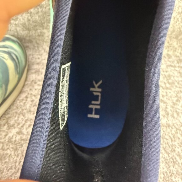 ✅Womens 10 HUK Fishing Boot Rogue Wave Camo Titanium Blue Pull-On Shoes/Sneakers - Picture 3 of 11